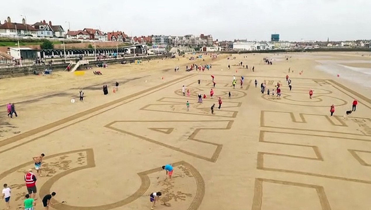 Bridlington Beach Protest