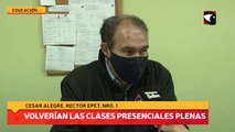 Volverían las clases presenciales plenas, EPET 1