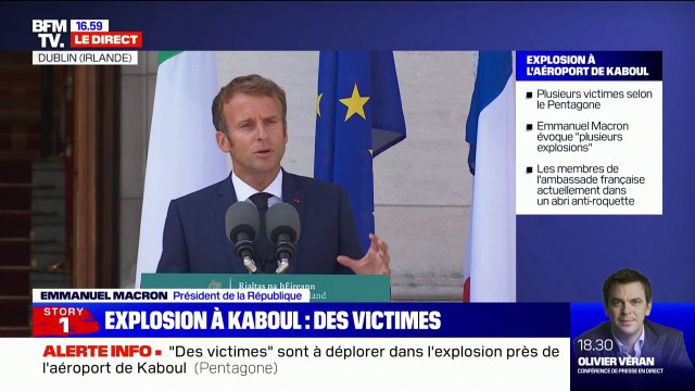 Emmanuel Macron sur l'Afghanistan: Nous avons anticipé les opérations d'évacuation des personnels locaux de nos ambassades et de leurs familles (...) dès le mois d'avril
