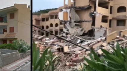 Las lluvia torrencial pudo afectar a los cimientos del edificio que ha colapsado en Peñíscola