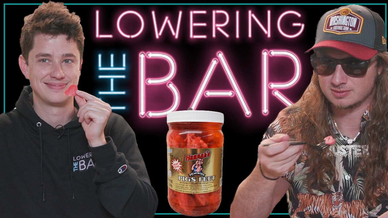 Barstool Goes Full Dive Bar And Gnaws On Pickled Pigs Feet video