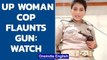 UP woman cop flaunts gun, talks about 'Rangbazi' in shocking video | Oneindia News