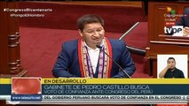 Gabinete presidencial defiende voto de confianza ante Parlamento peruano