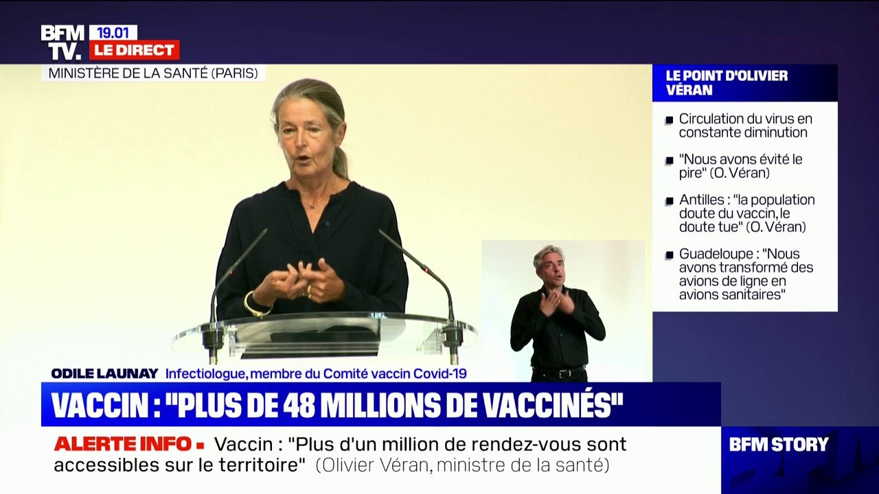 Vaccination: l'infectiologue Odile Launay assure qu'une troisième dose "sera proposée de façon plus large dans les semaines ou les mois qui viennent"