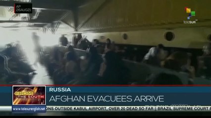 Evacuees from Afghanistan arrive in Russia