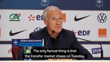 Mbappe transfer saga 'not ideal', says Deschamps