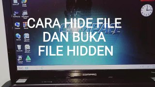 How to hidden your file and open hidden file from windows