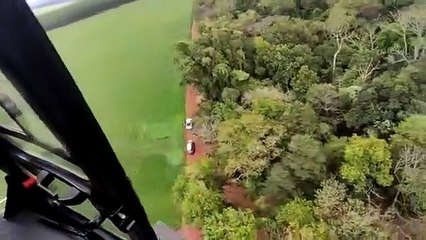Após fuga e acompanhamento aéreo, PRF e PC apreendem veículo carregado com cigarros em Céu Azul