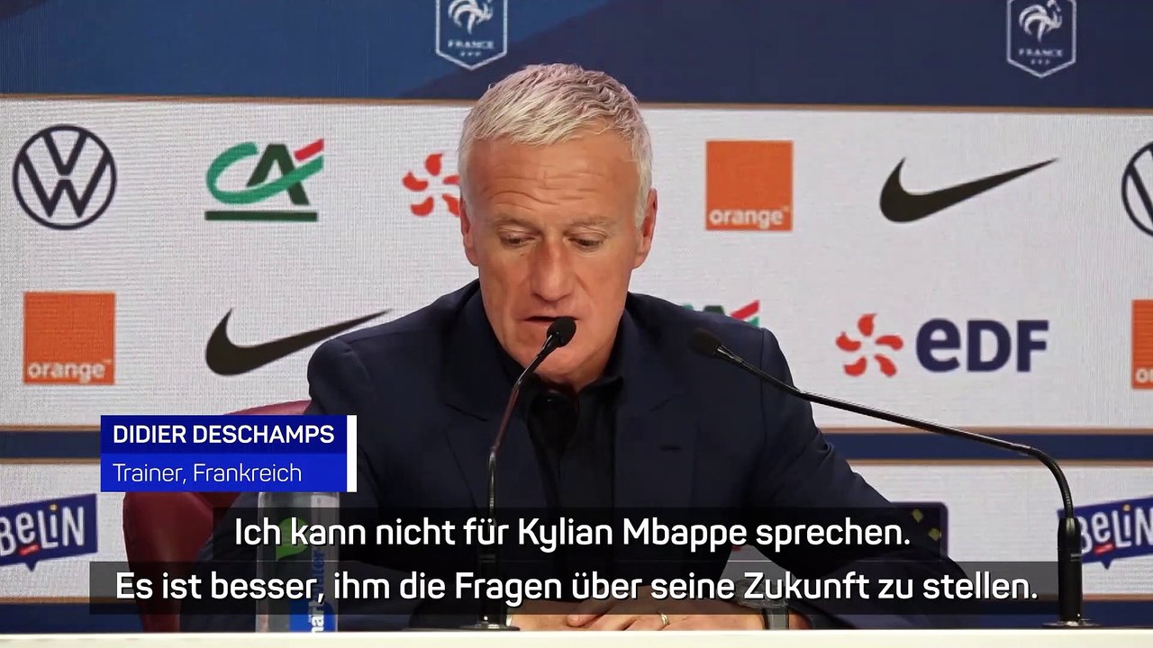 Deschamps: 'Kann nicht für Mbappe sprechen'