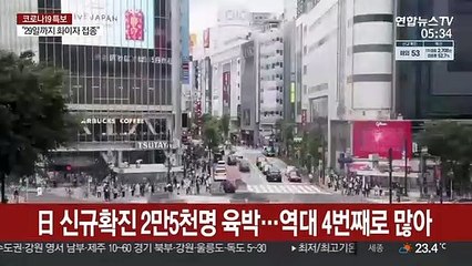 日 신규확진 2만5천명 육박…역대 4번째로 많아