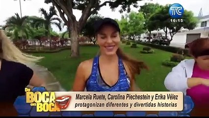 Marcela Ruete, Carolina Piechestein y Erika Vélez juntas en 'Casi 40tonas'