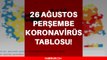 Son dakika... 26 Ağustos Koronavirüs tablosu vaka sayısı açıklandı! Korona virüs vefat sayısı ve vaka sayısı kaç? Türkiye korona ölü sayısı kaç oldu?