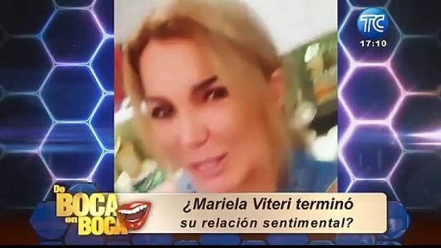 ¿Mariela Viteri terminó su relación amorosa?