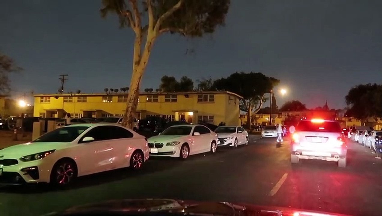 LOS ANGELES STREETS AT NIGHT !!