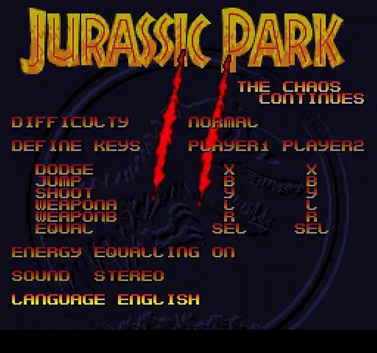 Jurassic Park Part 2 : The Chaos Continues online multiplayer - snes