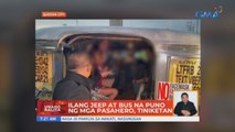 Ilang jeep at bus na puno ng mga pasahero, tiniketan | UB