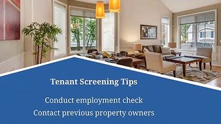 Tenant Screening Tips For Property Owners