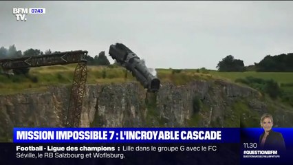 Une incroyable cascade du prochain "Mission impossible" fuite sur les réseaux sociaux