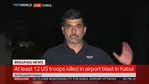 Afghanistan:   Un journaliste d'une télévision turque surpris en plein direct par une explosion à l'aéroport de Kaboul,