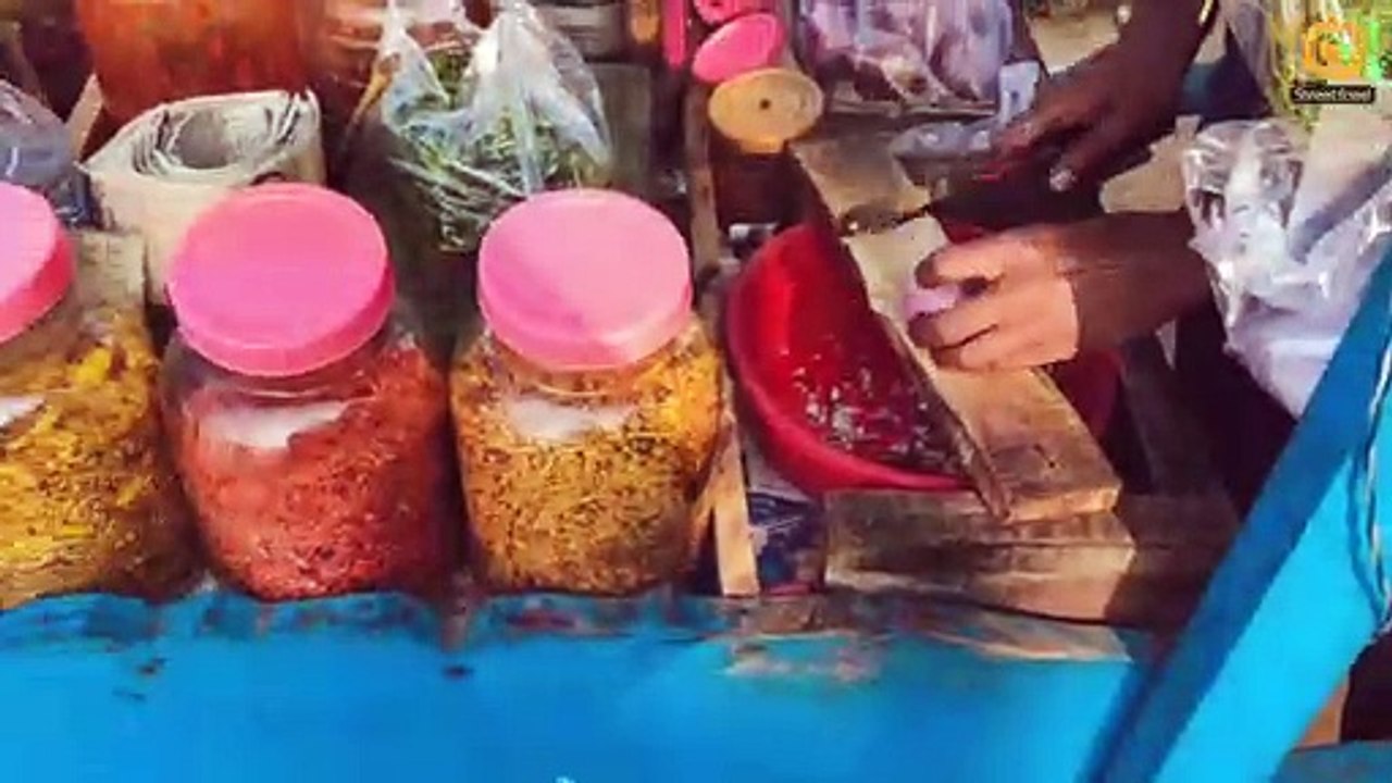 Yummy Tasty Dry Chana Mixture most popular- Indian Street Food
