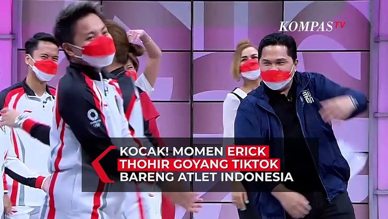 Momen Erick Thohir Asyik Goyang Tiktok Bareng Atlet Indonesia