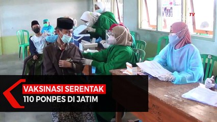 Vaksinasi Serentak 110 Ponpes Di Jatim