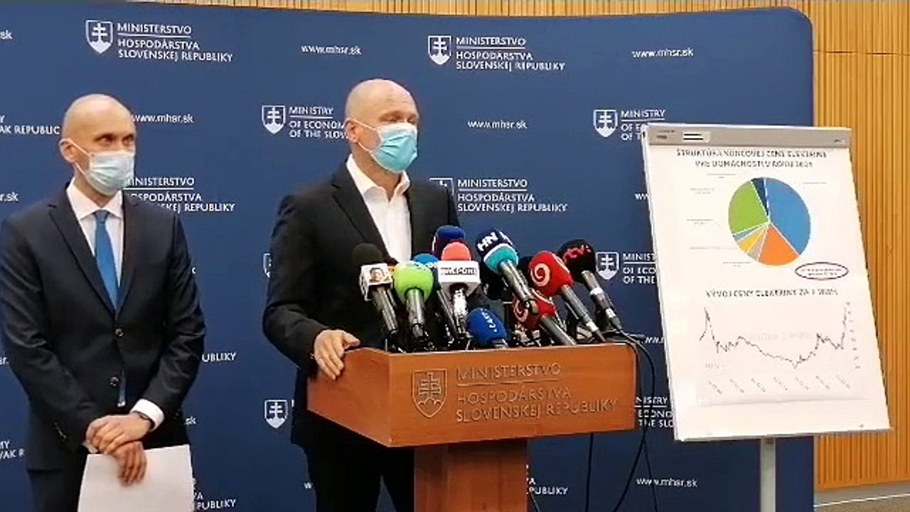 ZÁZNAM: TK ministra hospodárstva SR Richarda Sulíka k cenám elektriny