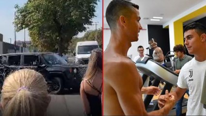 Cristiano Ronaldo son kez Juventus tesislerinde! Arkadaşlarıyla vedalaştı