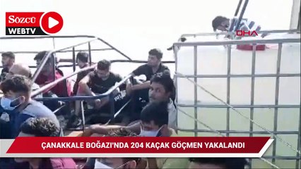 Çanakkale'de 204 kaçak göçmen yakalandı