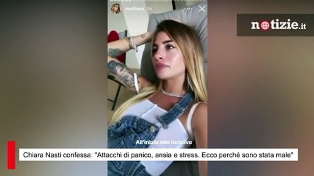 Chiara Nasti confessa: Attacchi di panico, ansia e stress. Ecco perché sono stata male