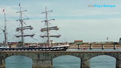 Arrivée du Belem au port de Bayonne
