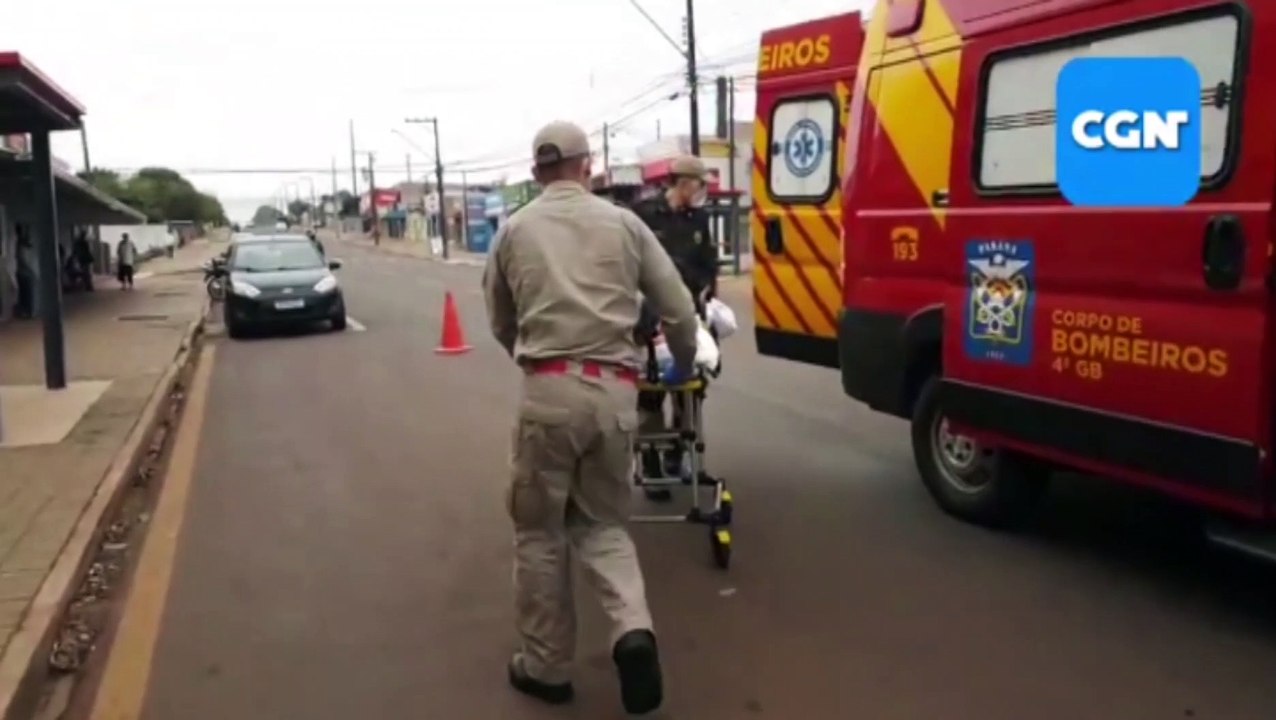 Motociclista fica ferido após colisão com carro no Bairro Interlagos
