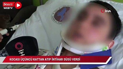 Karısını üçüncü kattan atıp intihar süsü verdi