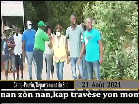 Kòdonatè COUD la, minis James Cadet rankontre eli lokal yo ak patnè entènasyonal yo nan Grandans