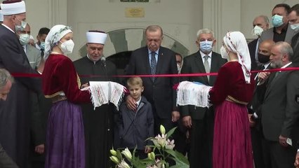 Saraybosna'daki Başçarşı Camisi, Cumhurbaşkanı Erdoğan'ın katıldığı törenle yeniden ibadete açıldı