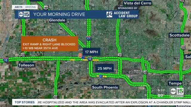 Fatal crash investigation on I-10 wb near 35th Avenue