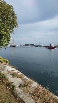 Arrivée du Belem dans le port de Bayonne