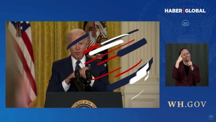 Biden Kabil açıklaması yaparken korkuttu: Kafasını eğip öylece kaldı...