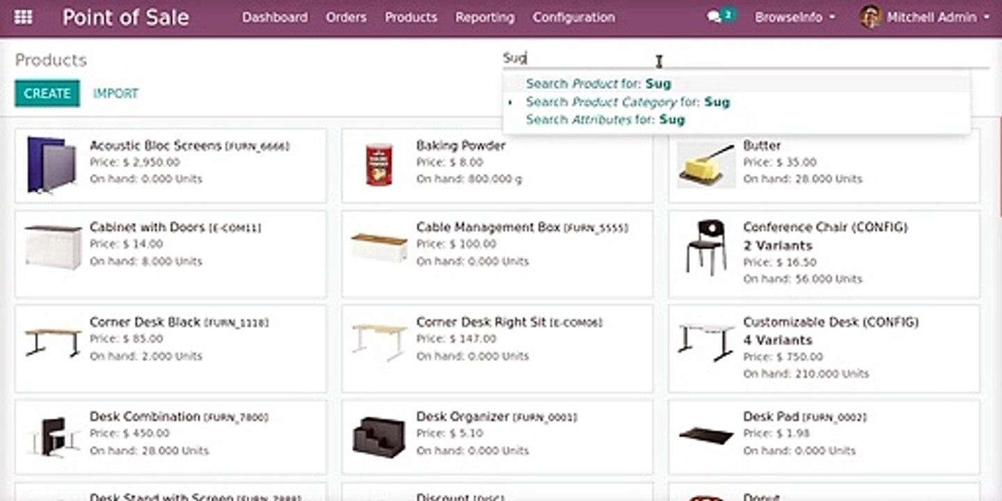 How to Create and Sell POS product like BOM in Odoo | Browseinfo