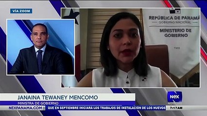Entrevista a Jananina Tewaney Mencomo, Ministra de gobierno - Nex Noticias