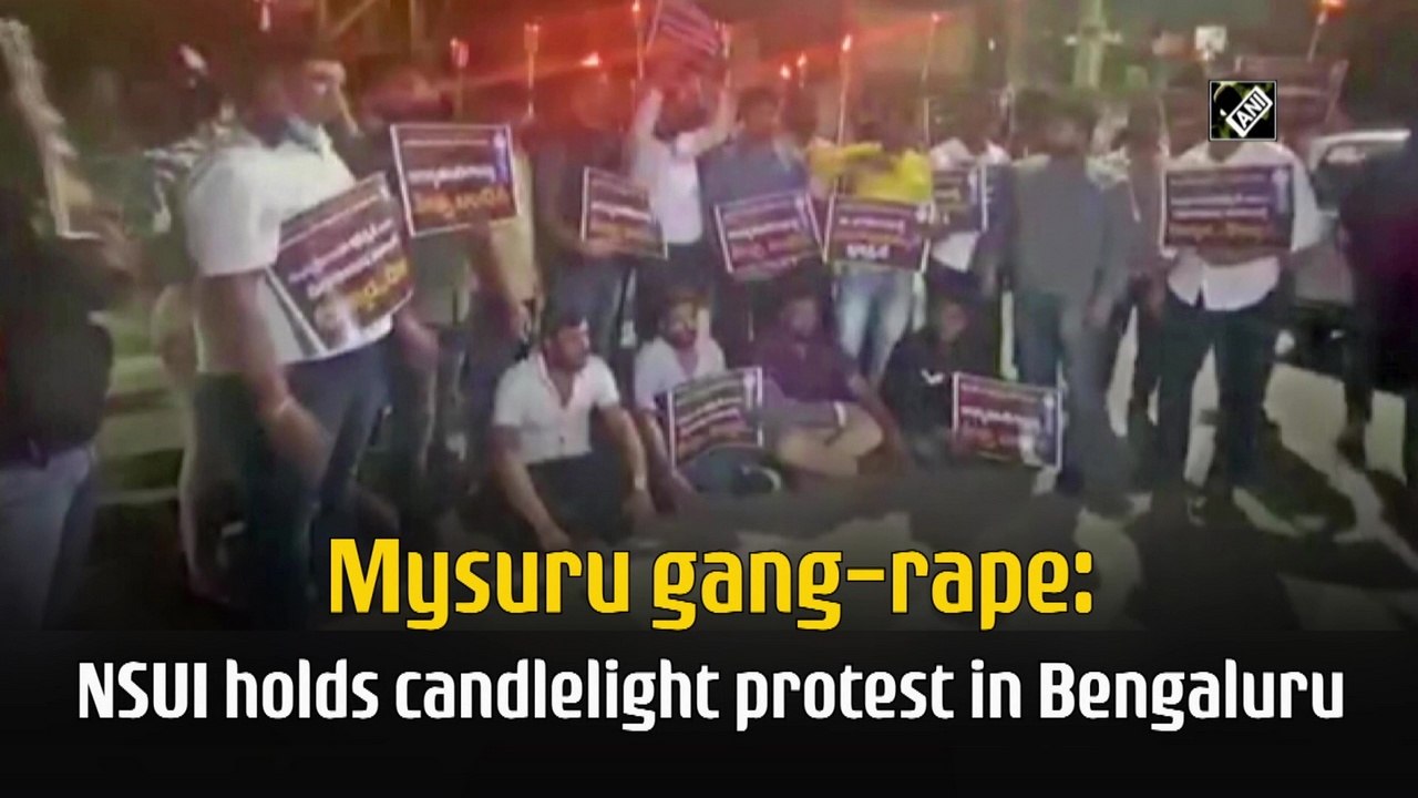 Mysuru gang rape: NSUI holds candlelight protest in Bengaluru