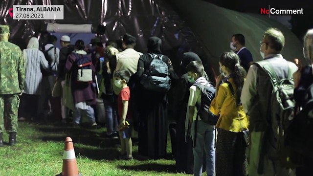 Albania: first arrivals of afghan refugees