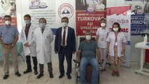 Yerli korona virüs aşısı TURKOVAC, geliştirildiği ERÜ'de gönüllülere uygulanıyor