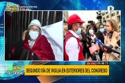 Personas hacen vigilia en exteriores del Congreso por segundo día consecutivo