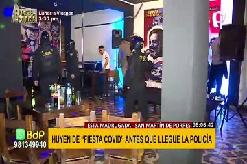 SMP: intervienen discoteca ilegal que funcionaba en cochera acondicionada