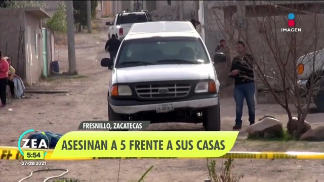 Asesinan a 5 personas frente a sus casas en Fresnillo, Zacatecas