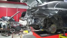 Mercedes-Benz S Class rear end repair on Celette frame machine by Legorage