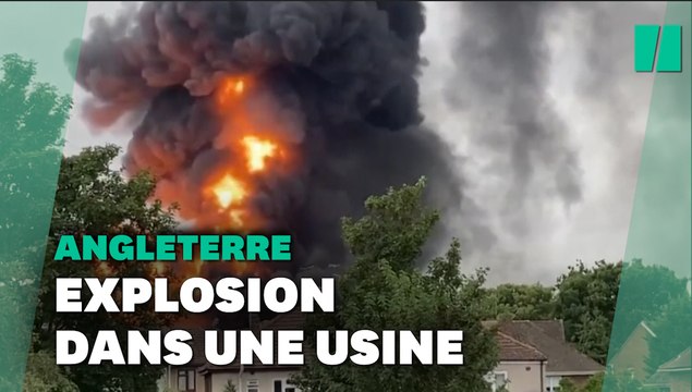 En Angleterre, le gigantesque incendie d'un site industriel entraîne des évacuations