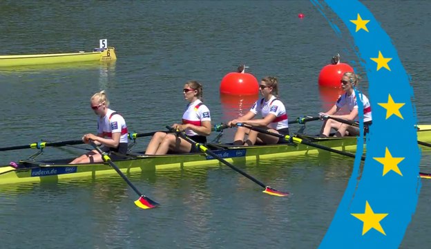 2017 European Rowing Championships - Racice, CZE - Women's Quadruple Sculls (W4x) - Final A