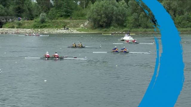 2018 World Rowing Cup II – Linz-Ottensheim (AUT) - Lightweight Women's Double Sculls (LW2x) Semi Final A/B 2